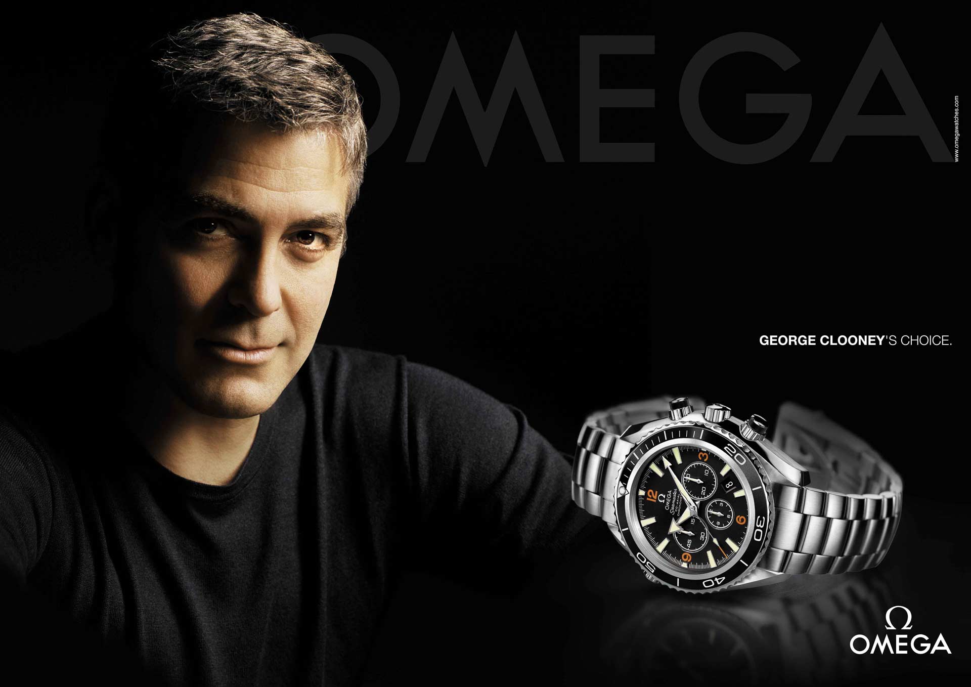 George Clooney jako ambasador hodinek Omega