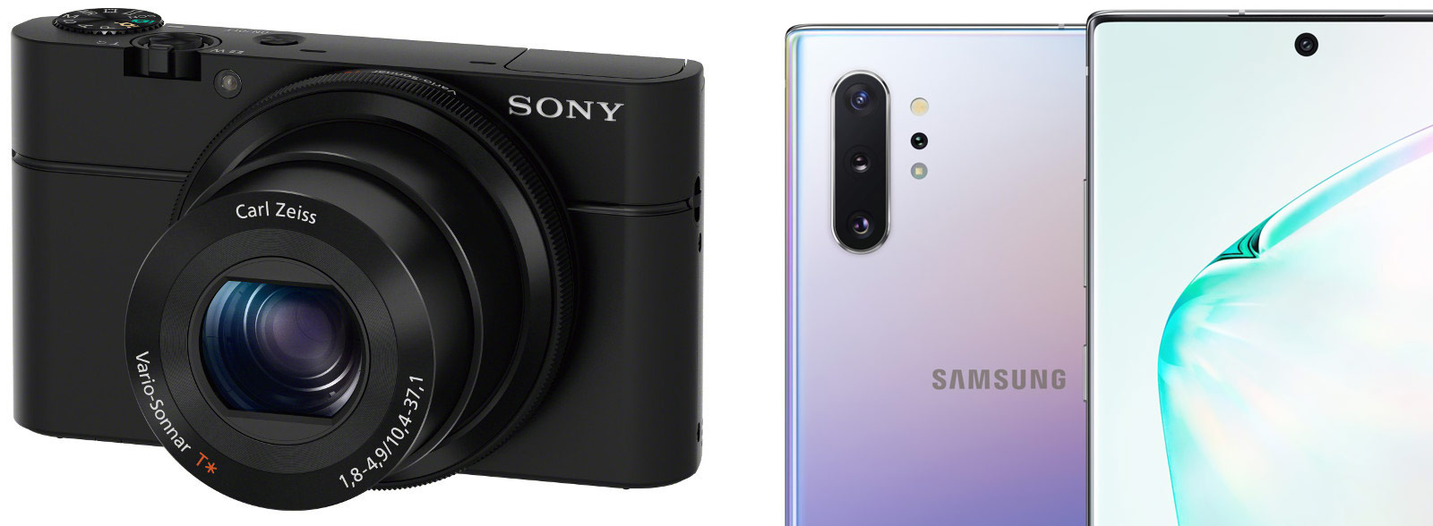 Samsung Galaxy Note10+ versus Sony Cyber-Shot DSC-RX100 (I)